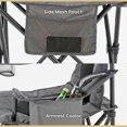 thumbnail image 3 of ARROWHEAD OUTDOOR Folding Camping Quad Chair w/ Cooler, Cup-Holder, Carrying Bag, Shoulder Strap, Gray, 3 of 7