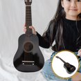 thumbnail image 4 of Guitarra acústica Toddmomy Kids de madera clásica de 21 pulgadas, color negro, 4 of 9