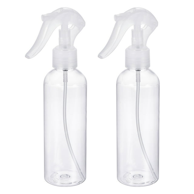 Unique Bargains 200ml Spray Bottles Refillable Mist Sprayer Plastic Clear 2 Pack