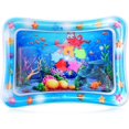 thumbnail image 1 of Colchoneta inflable Tummy Time Premium para bebés y niños pequeños, almohadilla rectangular para niños con bomba, centro de actividades de juego para bebés (pulpo), 1 of 5