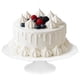 thumbnail image 1 of Soporte de pastel blanco de 12 pulgadas para tartas de 10 pulgadas, plato de porcelana para tartas, soporte de pedestal para pasteles, soporte redondo para postres, soporte para tartas de boda para, 1 of 8