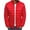 Red, variant on Odeerbi Men 2025 Long Sleeve Parkas Coats Solid Color Stand Collar Zipper Shoulder Chest Rhombus Cotton Coat Red