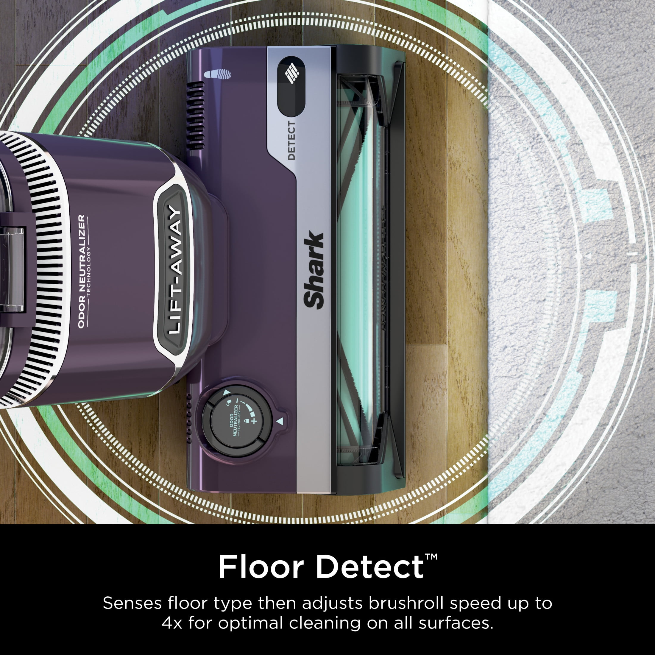 Shark Detect Lift-Away ADV Upright Vacuum, Pet Friendly, Floor Detect, Direction Detect, PowerFins Self-Cleaning Brushroll, LA490 Mauve