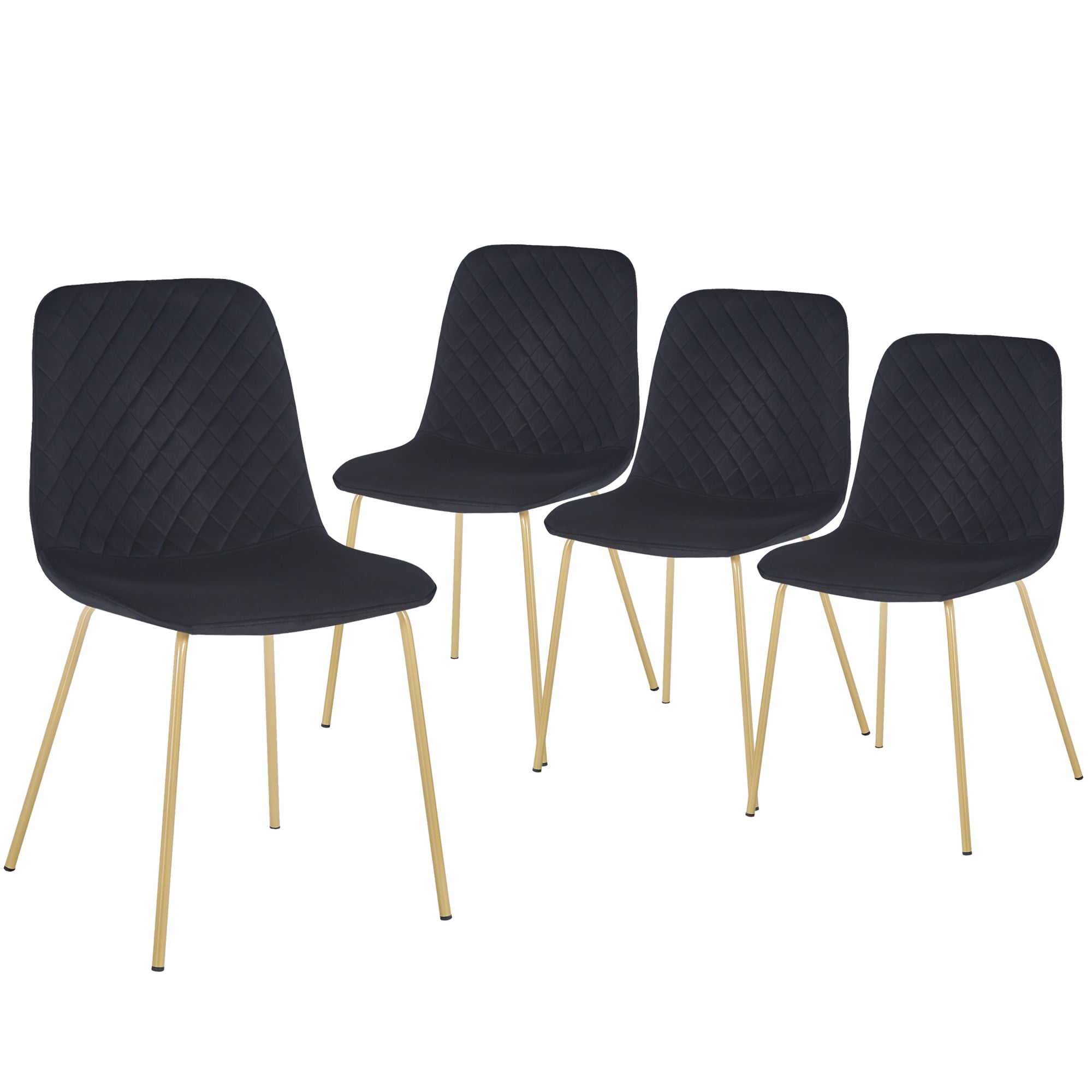 Kadyn Dining Chair Set Of 4, Kitchen Chairs for Reception Rooms, Dining Side Chairs for Offices, Black Kadyn Dining Chair Set Of 4, Kitchen Chairs for Reception Rooms, Dining Side Chairs for Offices, Black