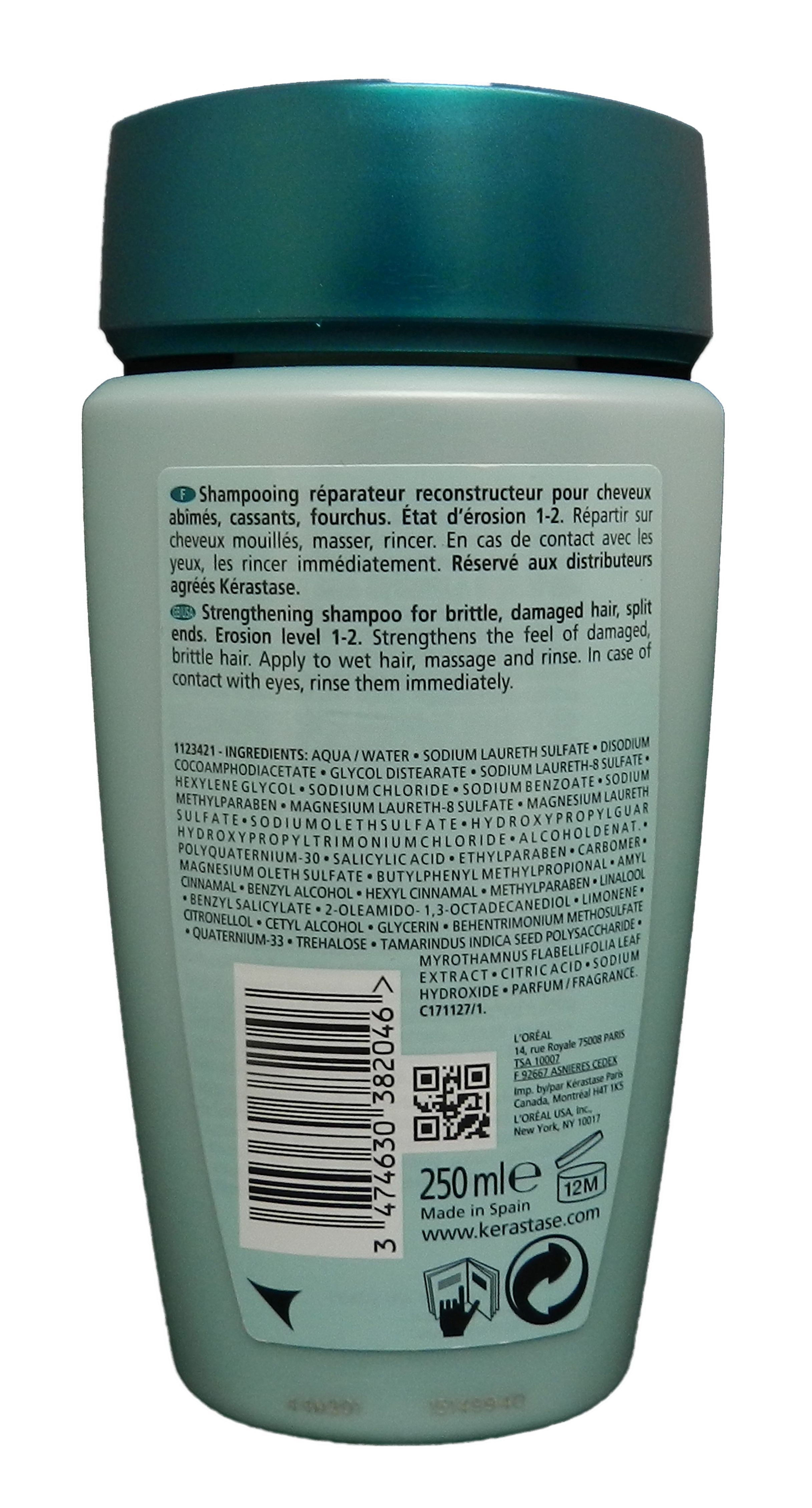 Kerastase Resistance Bain Force Architecte Reconstructing Shampoo, 8.5 Oz