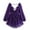 Purple, variant on Tshirt Dress Women Women's V-Neck Long Sleeve Mini Dress Backless Layered Ruffle Short Dresses Flowy Party Clubwear S-226 Purple S