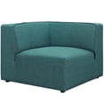 thumbnail image 1 of Modway Mingle Fauteuil d'Angle de Sofa en Tissu de Polyester de Style Moderne, Bleu Sarcelle, 1 of 6