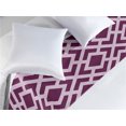 thumbnail image 2 of Abstract Bed Runner, Squares Geometric Maze Shapes Orderly Repeated Pattern Artwork in Winery Colors, Decorative Accent Bedding Scarf for Hotels Homes & Guest Rooms, Queen, Purple Lilac, by Ambesonne, 2 of 3