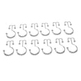 thumbnail image 4 of Shower Curtain Hooks, 12Pcs Dual Curtain Hooks Perfectly Fixed  For Bathroom, 4 of 8