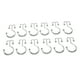 thumbnail image 4 of Ganchos Para Cortina De Ducha, Ganchos Dobles De Metal Perfectamente Fijados, 12 Piezas, 5 Bolas De Rodillo, Ganchos Dobles Para Cortina, 4 of 7