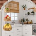 thumbnail image 2 of Casafield 3-Tier Hanging Fruit Basket Set, Natural Water Hyacinth Storage Baskets for Produce, Herbs, Plants, Boho Kitchen Pantry Storage Organizer, 2 of 7