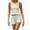Beige, variant on Women Shirred Tank Top Ruffle Sleeveless Tanks Frill Smocked Halter Camisole Tops Summer Trendy Streetwear (Khaki, S)