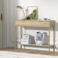 thumbnail image 2 of Eumyviv Farmhouse Entry Furniture with Open Shelf and 2 Drawers, Oak, 2 of 10