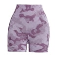 thumbnail image 4 of WRFWUL Womens High Waisted Camo Print Biker Shorts Stretchy Tummy Control Seamless Workout Pants Gym Yoga Running Leggings, 4 of 4