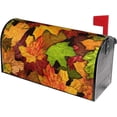 thumbnail image 4 of Fall Maple Leaves Mailbox Covers Magnetic 21" X 18" Autumn Leaf Mailbox Cover Standard Size Mailbox Wraps Post Letter Box Covers Garden Decorations Outdoor, 4 of 6