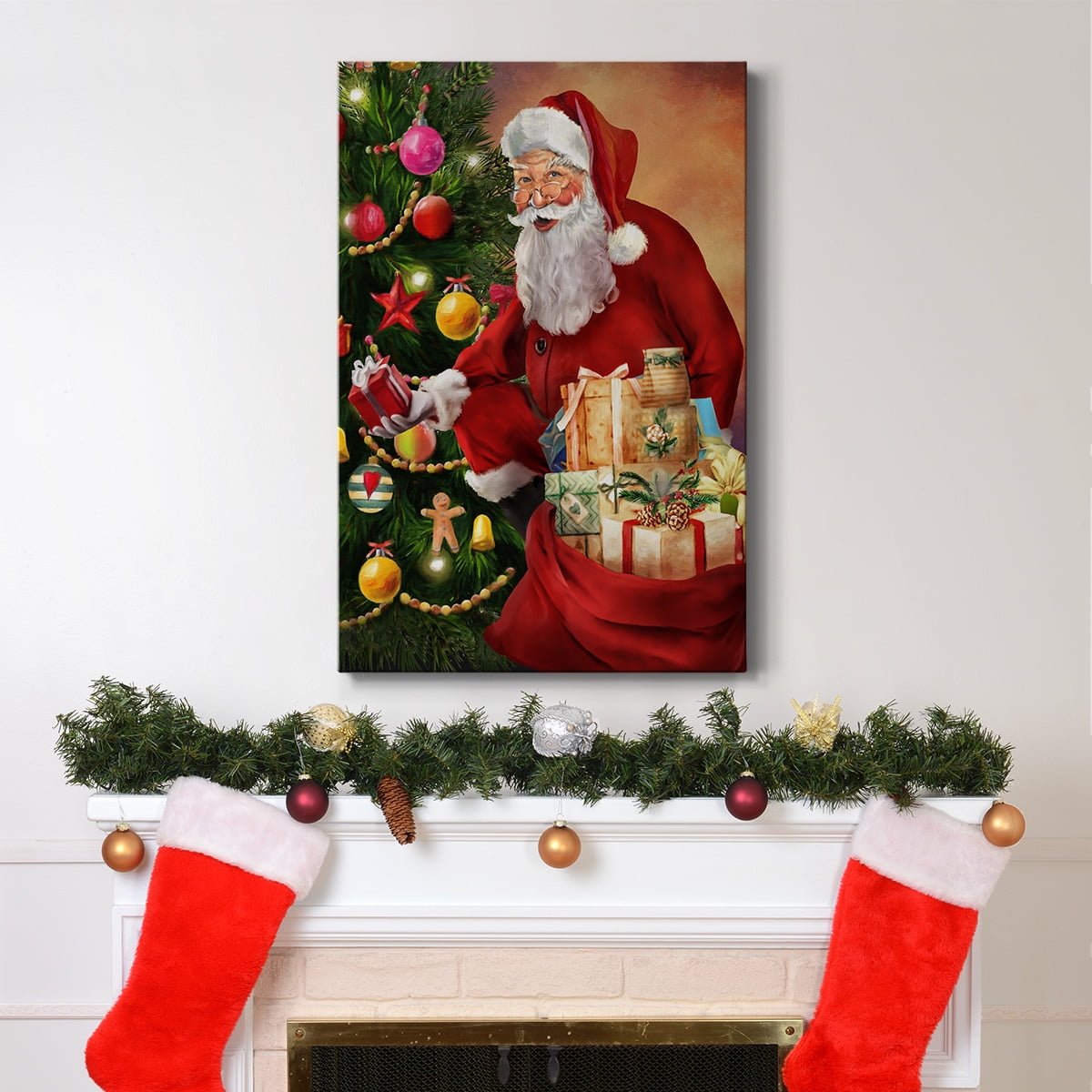 Santa's Presents- Gallery Wrapped Canvas