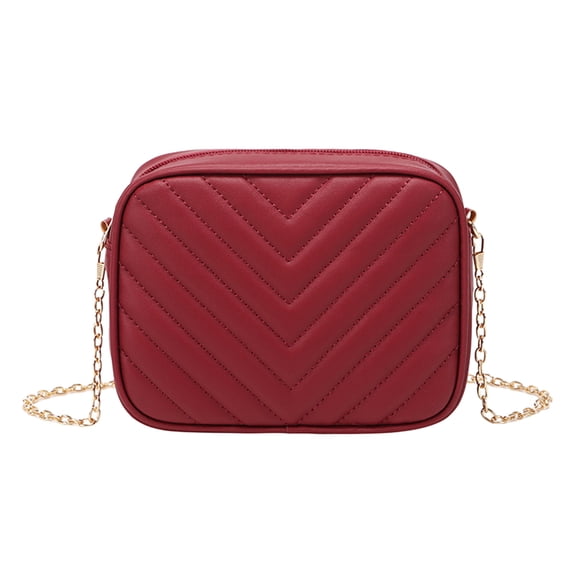 Faraee Women Small Quilted Crossbody Bags Clutch Purses Evening Bag Phone Wallet with Chain Shoulder Strap