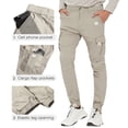 thumbnail image 4 of SPECIAL MAGIC Men's Cargo Hiking Pants Lightweight Quick Dry Water Resistant Jogger Pants with Stretch Fabric and Multi Pockets, 4 of 6