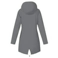 thumbnail image 3 of Veste Coupe-Vent pour Femmes avec Capuche Amovible pour Activités de Plein Air et de Randonnée, 3 of 3