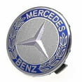 thumbnail image 1 of Auspicious-4pc 75mm Center Wheel Caps Rim Emblem Logo Blue For Mercedes Benz, 1 of 3