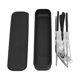 thumbnail image 3 of 304 Stainless Steel Flatware Set Portable Paint Chopsticks Spoon Fork Straw Set for OutdoorBlack Silver (Black Storage Box), 3 of 5