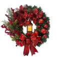 thumbnail image 2 of HongHeng Christmas Under $ 5 2024 Large Christmas Wreaths for Front Door Artificial Lighted Christmas Wreath with Bow Ribbon Red Christmas Front Door Wreath with Christmas Ball Christmas, 2 of 7