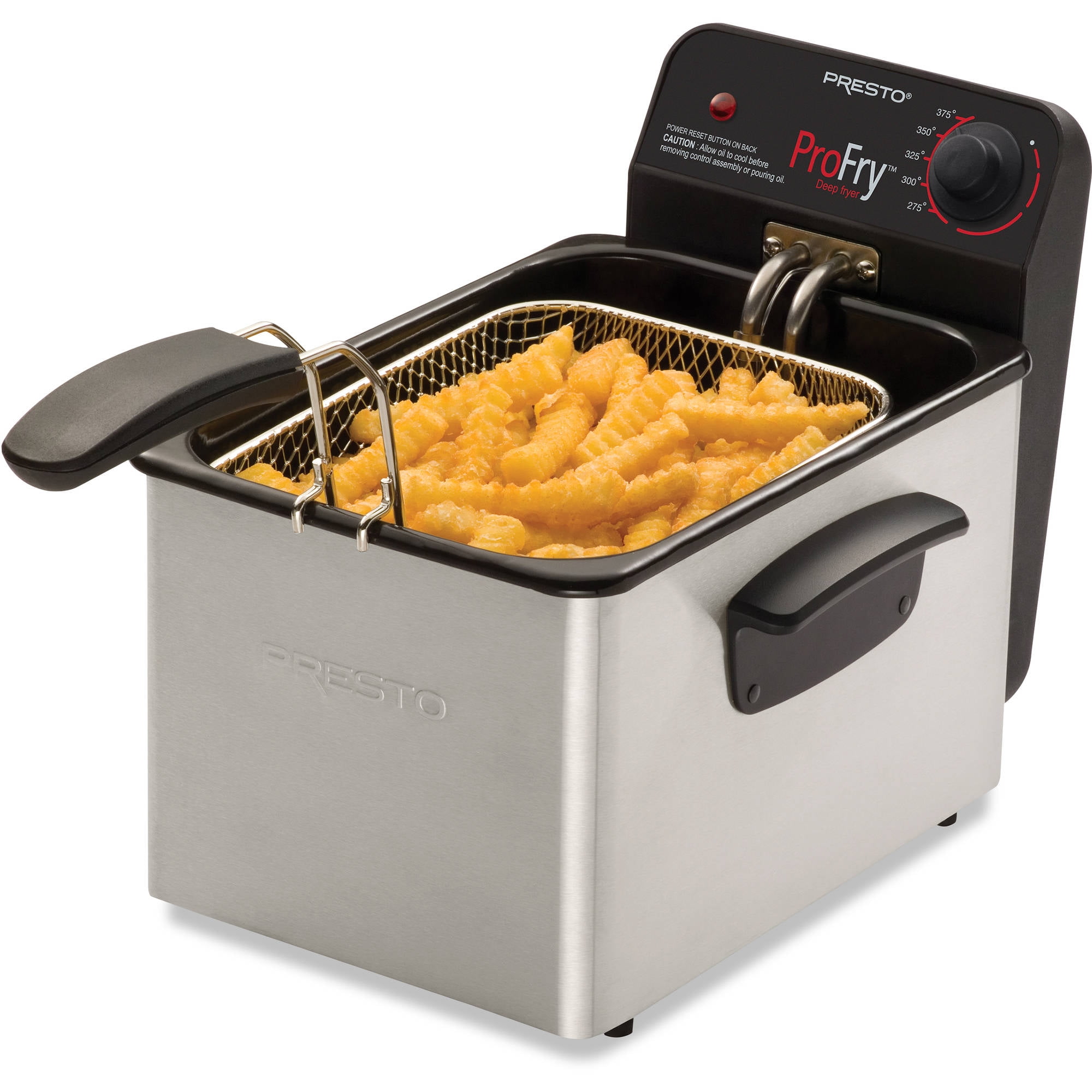 Presto 16" Electric Skillet and Stainless Steel ProFry Immersion