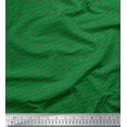 thumbnail image 1 of Soimoi Green Rayon Fabric Dot Abstract Printed Fabric 1 Yard 42 Inch Wide, 1 of 3