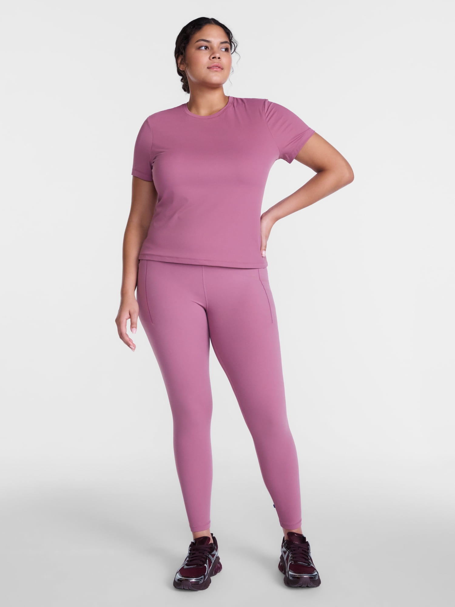 Avia Women's and Women's Plus SoftSculpt High Rise Leggings with Pockets, Full Length, Sizes XS-4X