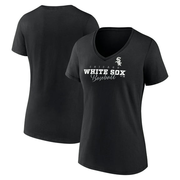 Women's Black Chicago White Sox Back In Business V-Neck T-Shirt