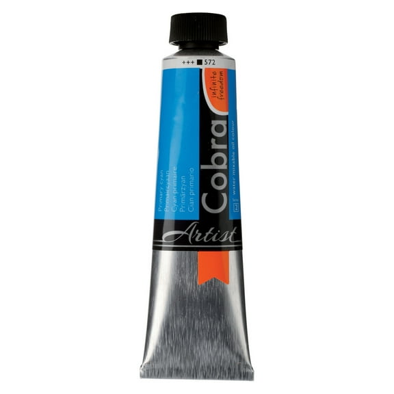 Cobra Water Mixable Oil Colour 40ml, Primary Cyan