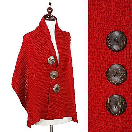 oversized red cardigan sweater