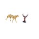 thumbnail image 5 of Figura de guepardo,Figura de guepardo dorado,adorno de escritorio moderno,Figura de cabeza de ciervo,Adorno de cabeza de ciervo,estatua de animal decorativa,Figura de cabeza de ciervo para, 5 of 8
