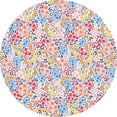 thumbnail image 6 of Round Outdoor Tablecloth with Umbrella Hole and Zipper, Patio Table Cloth with Umbrella Hole Round, Fabric Waterproof Colorful Flower Tablecloth for Spring/Summer/Party/Picnic, 60" x 60", 6 of 6