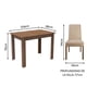 thumbnail image 3 of Juego de Comedor Madesa Vic Mesa con Tablero de Madera y 2 Sillas Marrón/Imperial, 3 of 10