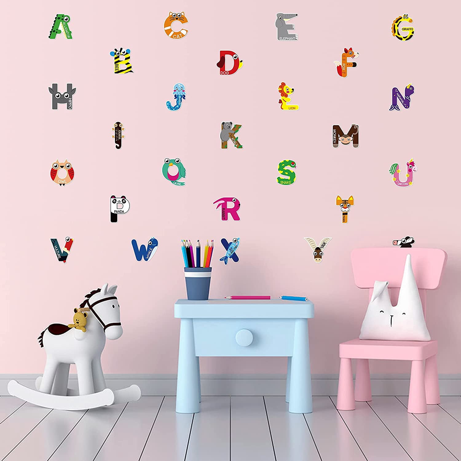 Educational Animal Alphabet Wall Decals - Montessori Philippines | Ubuy