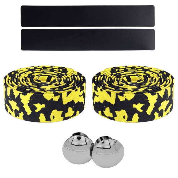 Camouflage EVA Road Bike Handlebar Tape Bicycle Bar Wraps - 2PCS Per Set,bike grip end plug and sealer