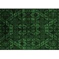 thumbnail image 1 of Ahgly Company Indoor Rectangle Abstract Emerald Green Modern Area Rugs, 2' x 5', 1 of 4