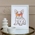 thumbnail image 5 of 2pcs Bulldog Wearing Sunglasses Stencil 11.8×11.8inch Large Stylish Dog Stencils for Painting with Paint Brush Pet Animal Drawing Template on Wood Canvas Paper Fabric Wall and Furniture diy, 5 of 9