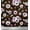 Brown, variant on Soimoi Brown Cotton Duck Fabric Feathers & Anemone Floral Print Fabric by the Yard 42 Inch Wide