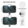 thumbnail image 3 of Windshield Sun Shade Foldable Car Front Window Sunshade For Car Suv Trucks Vans - Best Heat Shield Blocker Visor Cover Blocks Uv Rays And Keeps Your Vehicle Cool-Small, 3 of 5