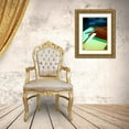 thumbnail image 3 of Plank, Savanah 25x32 Gold Ornate Wood Framed with Double Matting Museum Art Print Titled - Colorful dingy, 3 of 4