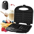 thumbnail image 2 of Hauz AWM265 - 2 Slice Waffle Maker With Non-Stick Plates, Lightweight and Compact, Black, 2 of 3
