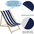 thumbnail image 4 of 2 sillas plegables de playa de repuesto para exteriores, de lona, ​​de 115 x 43 cm, reclinables., 4 of 7