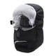 thumbnail image 1 of Pasamontañas de forro polar térmico de invierno, bufanda, protector facial de esquí, calentador de cuello, capucha y gorro Gafas transparentes negras, 1 of 9
