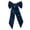 Blue, variant on 9.5x16 Inch Christmas Tree Topper Bow, Room Decor Ribbon Xmas Signature Velvet Bow for Wedding Engagement Birthday Party, Christmas Decoration for Home Wreath Door Wall( Blue )