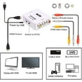 thumbnail image 4 of RCA AV Audio Video Composite to HDMI 1080P Converter With Power Adapter - Black, 4 of 6