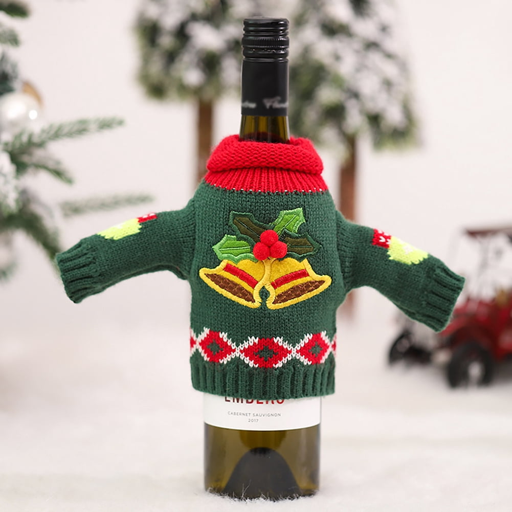 christmas sweater wine