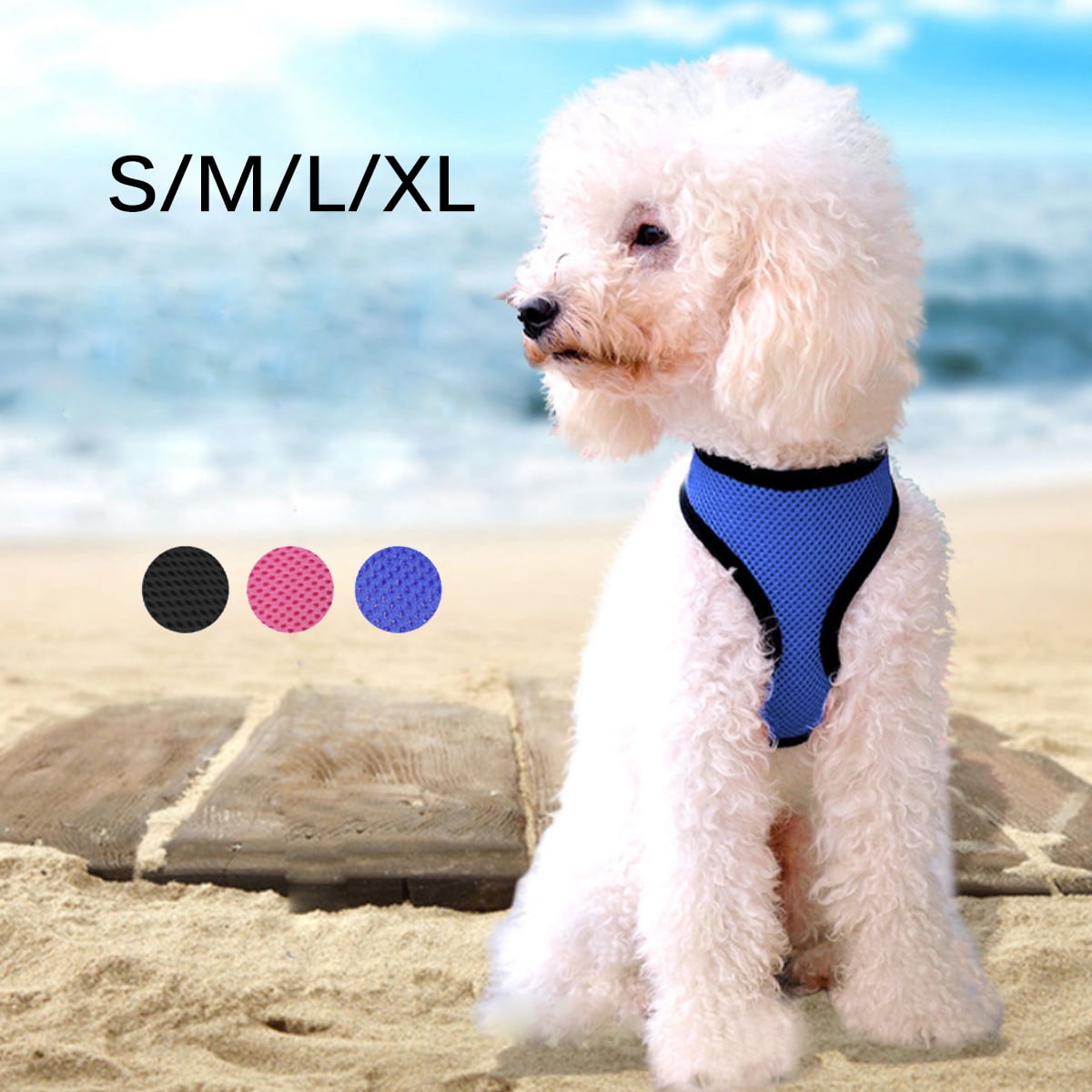 3 Colors Comfort Soft Mesh Padded Adjustable Dog Puppy Comfortable