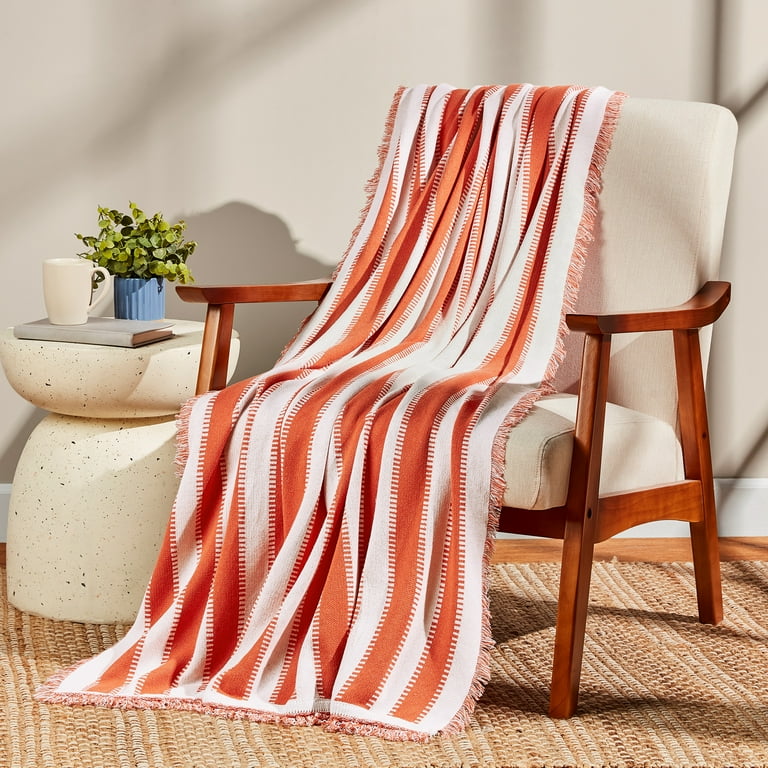 Mainstays Tapestry Knit Throw - Stripe - 50 x 60 - Walmart.com